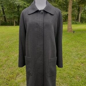 Pendleton Women’s Black Wool/Cashmere Blend Long Coat